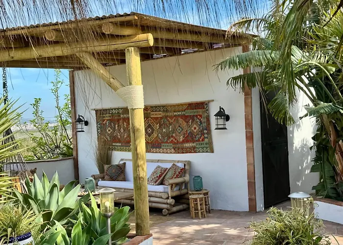 招待所 Casa Bambu Boutique Andalusie With Pool And Mountain Views